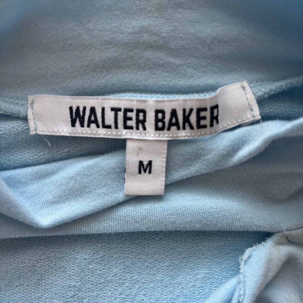 Walter Baker Shelby Cut Out Short Sleeve Top in Light Blue  Womens Medium - Picture 6 of 7